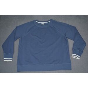 LL Bean Sweatshirt Womens XL Sweats Crewneck Pullover Blue 516094